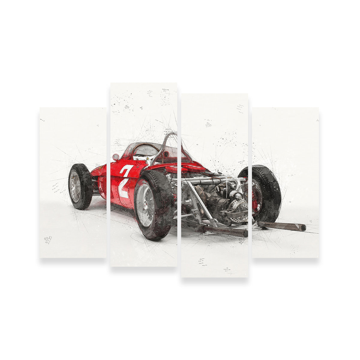 Ferrari 156 Rear Wall Art