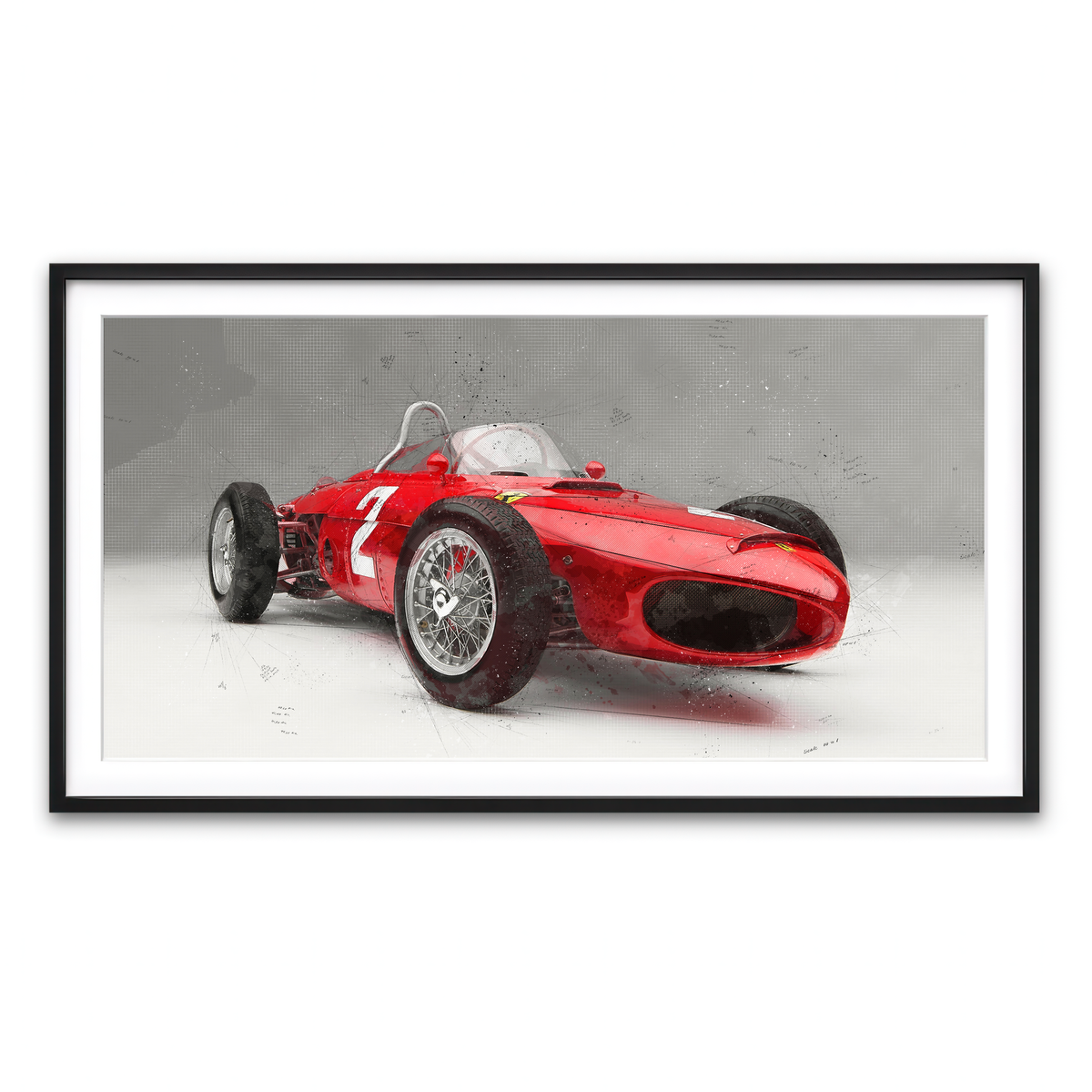 Framed Print 2x1 Black