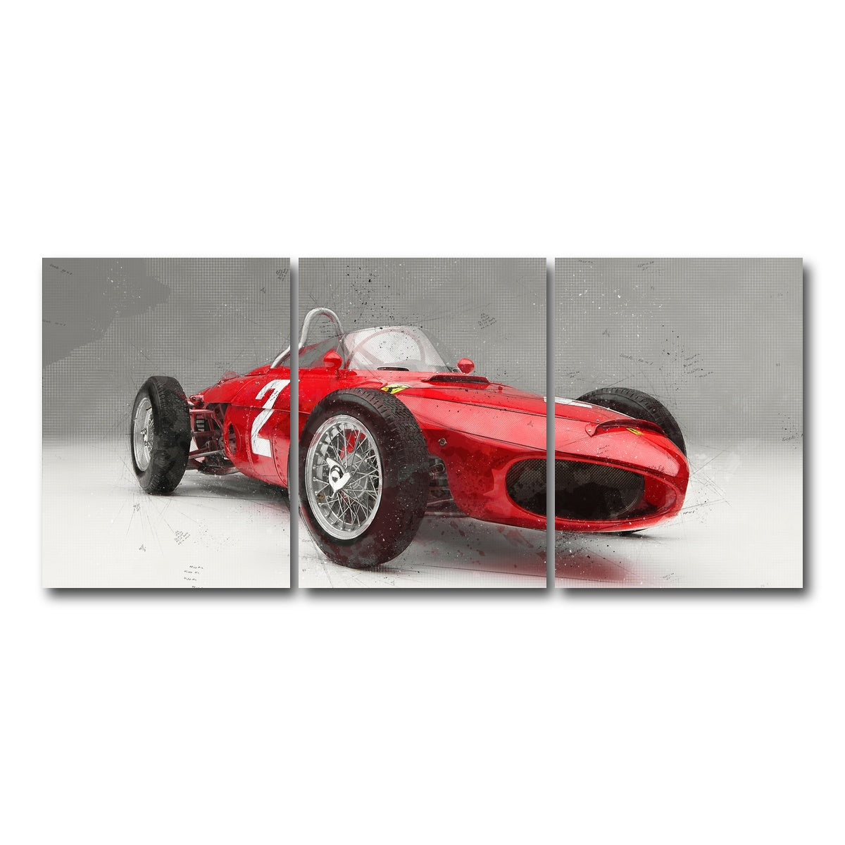 AUTO-MOCKUP WHITE | ferrari 156 | 3 Piece | Gallery Wrap Canvas | group=18x24
