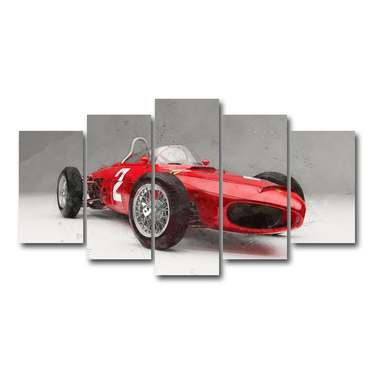 AUTO-MOCKUP WHITE | ferrari 156 | 5 Piece | Gallery Wrap Canvas | group=5_normal