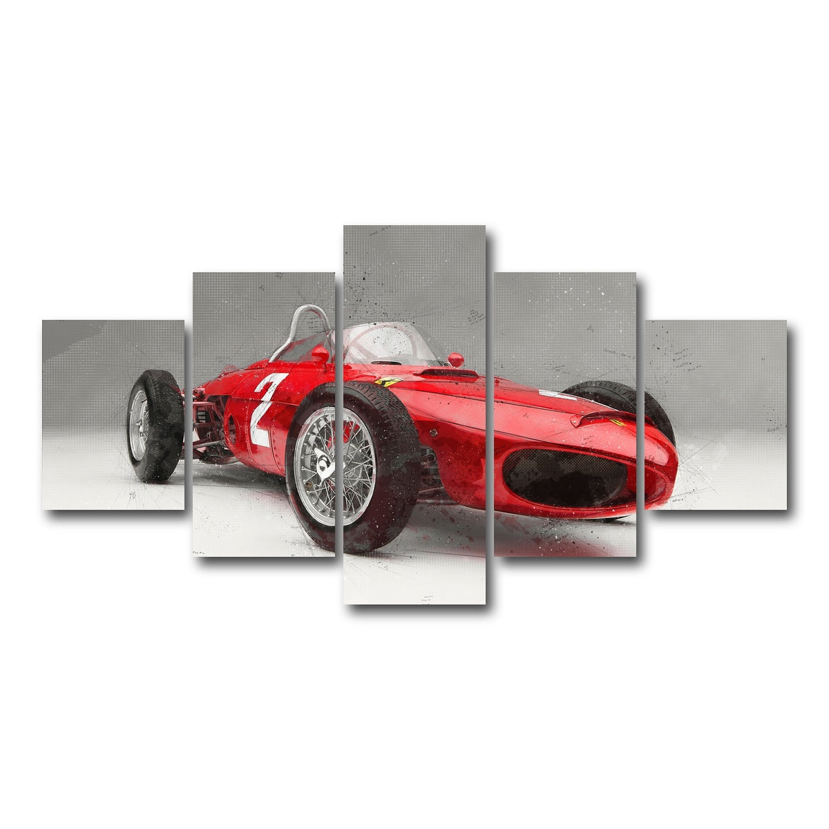 AUTO-MOCKUP WHITE | ferrari 156 | 5 Piece | Gallery Wrap Canvas | group=5_short