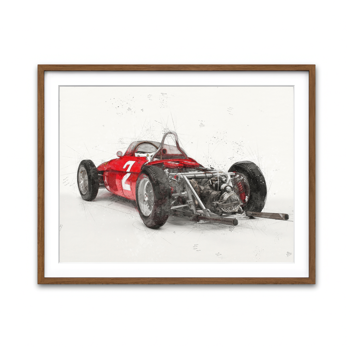 Framed Print 4x3 Walnut