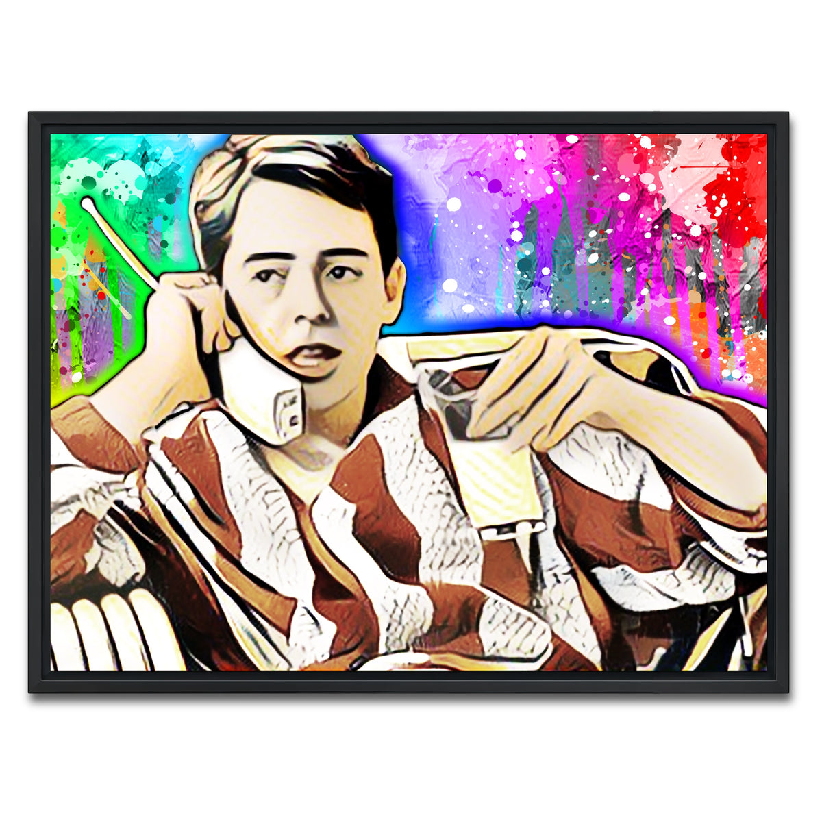 AUTO-MOCKUP WHITE | ferris bueller | 1 Piece | Black Framed Canvas | group=4x3
