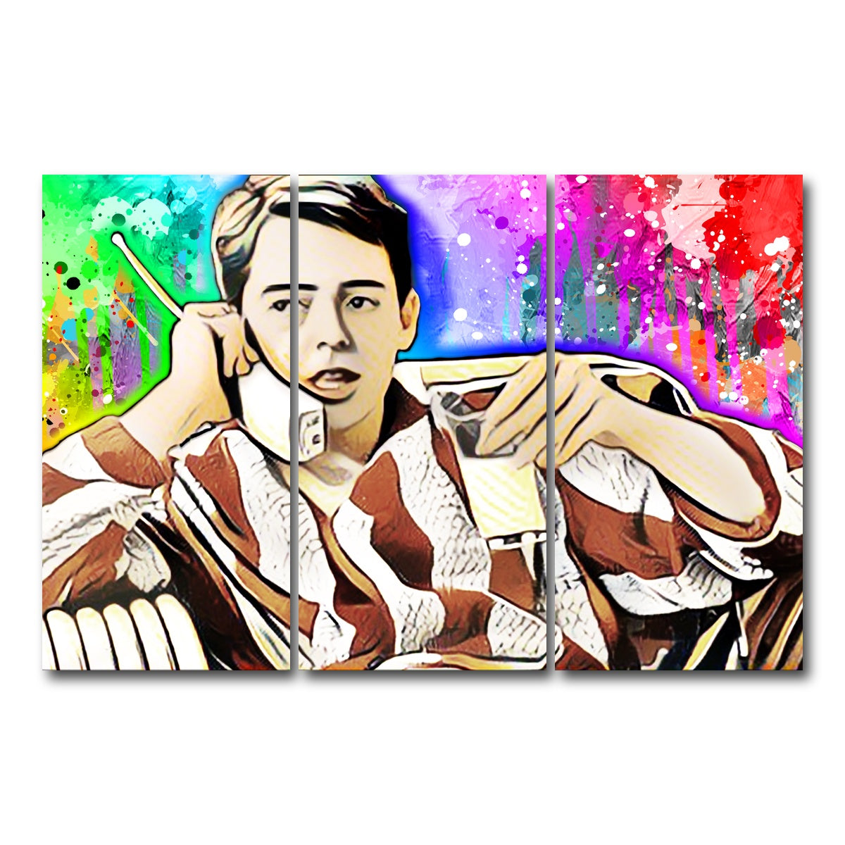AUTO-MOCKUP WHITE | ferris bueller | 3 Piece | Gallery Wrap Canvas | group=12x24