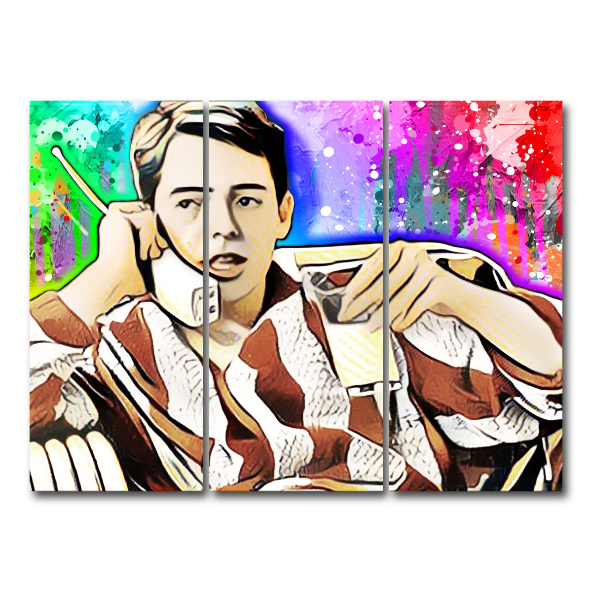AUTO-MOCKUP WHITE | ferris bueller | 3 Piece | Gallery Wrap Canvas | group=8x18