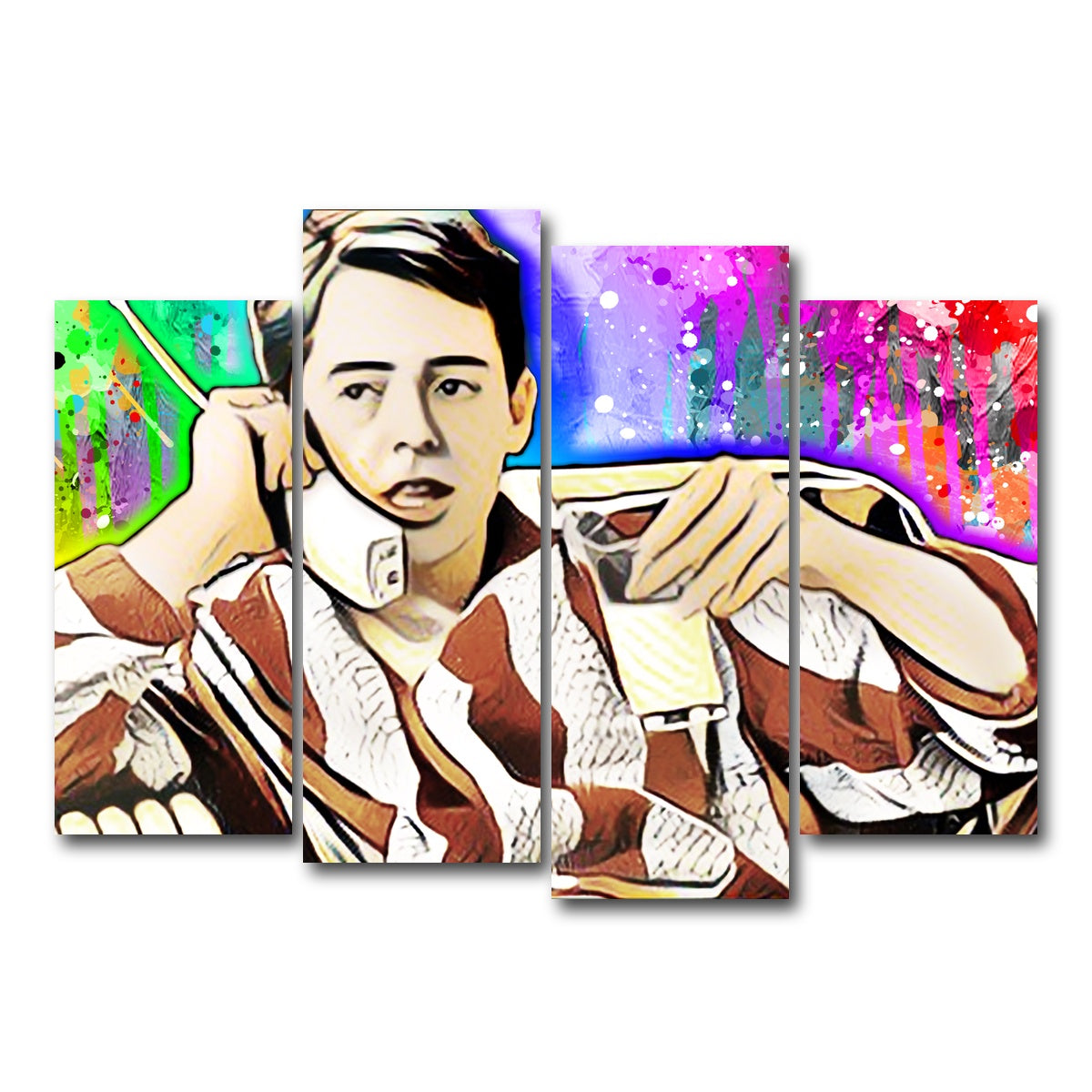 AUTO-MOCKUP WHITE | ferris bueller | 4 Piece | Gallery Wrap Canvas | group=4_normal