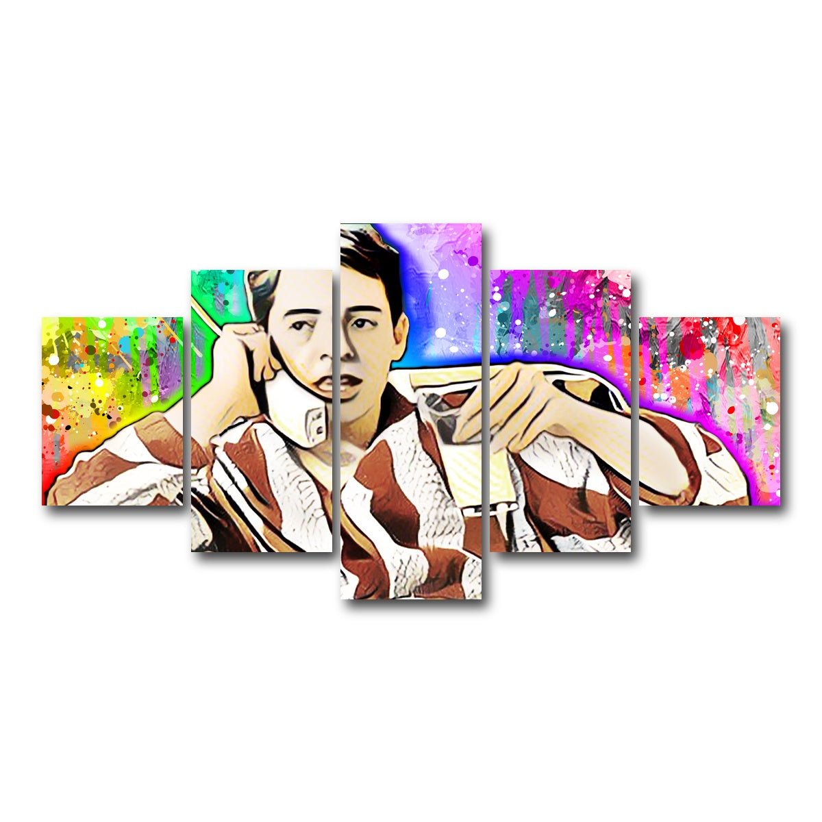 AUTO-MOCKUP WHITE | ferris bueller | 5 Piece | Gallery Wrap Canvas | group=5_short