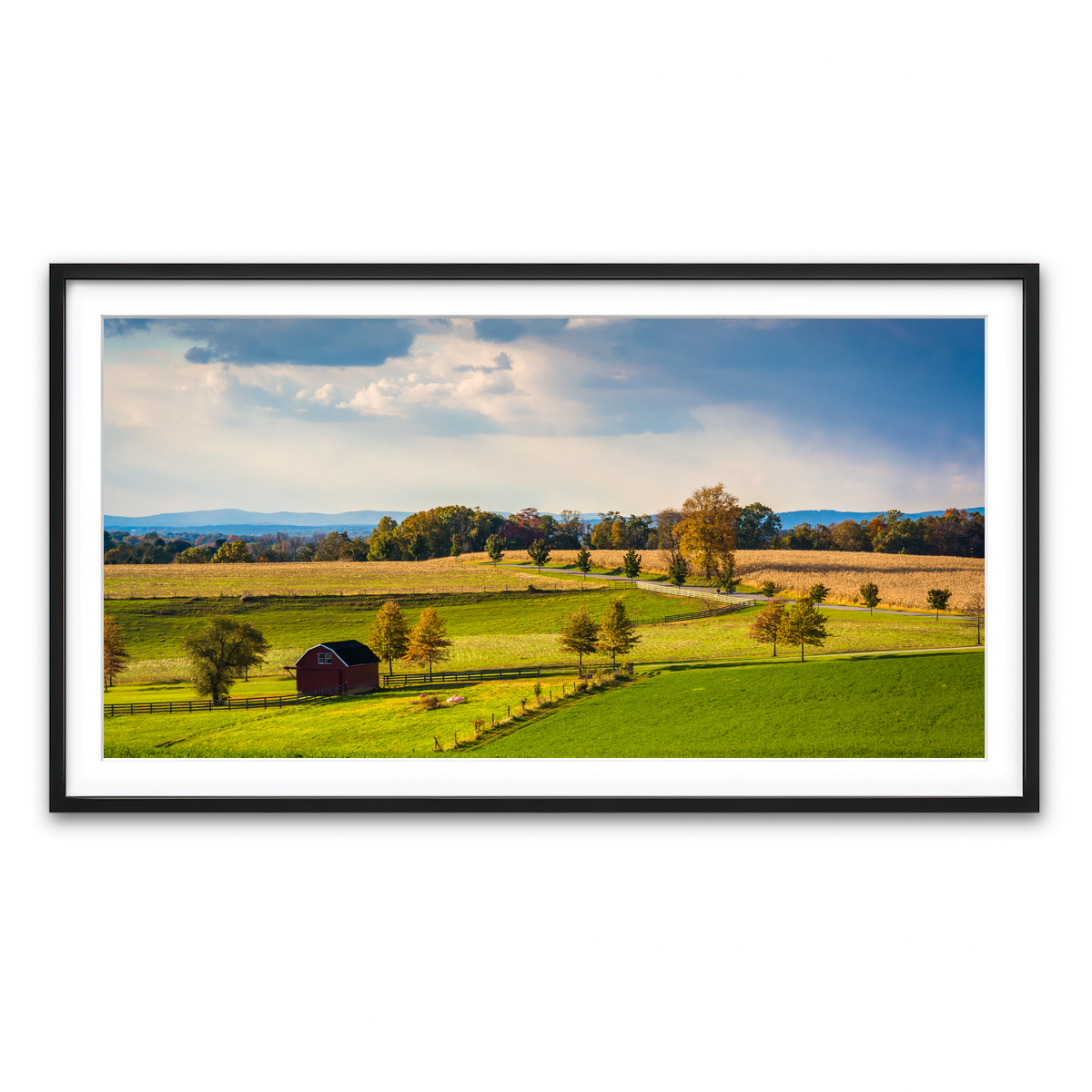 Framed Print 2x1 Black
