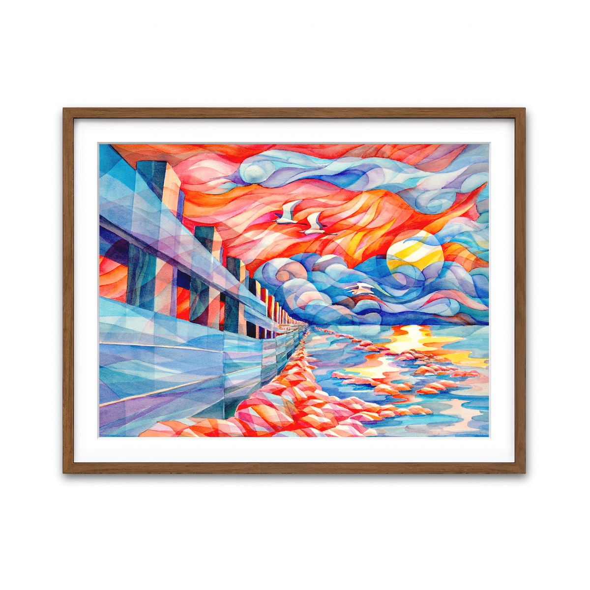 Framed Print 4x3 Walnut