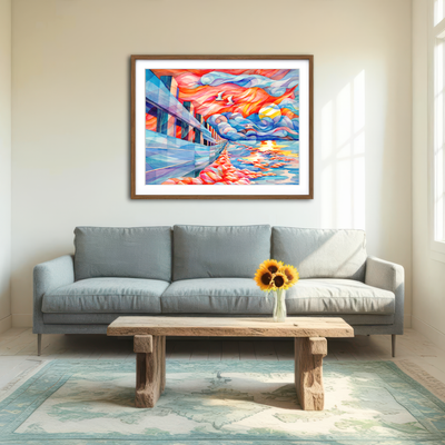 AUTO-MOCKUP ROOM | Flight Of The Egrets Wall Art