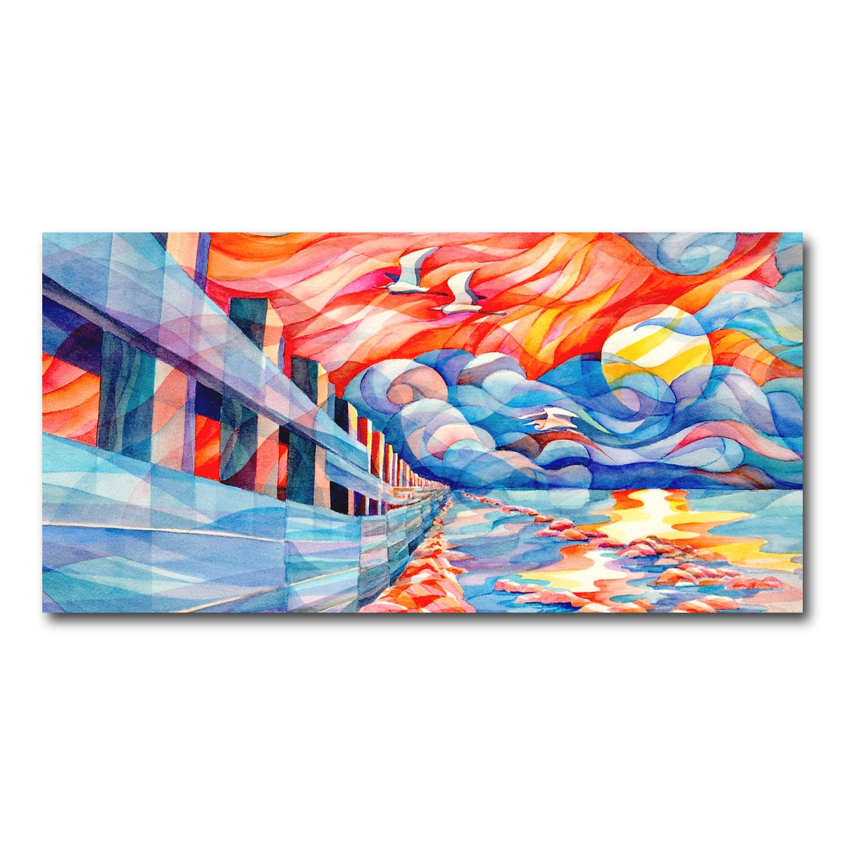 AUTO-MOCKUP WHITE | flight of the egrets | 1 Piece | Gallery Wrap Canvas | group=2x1