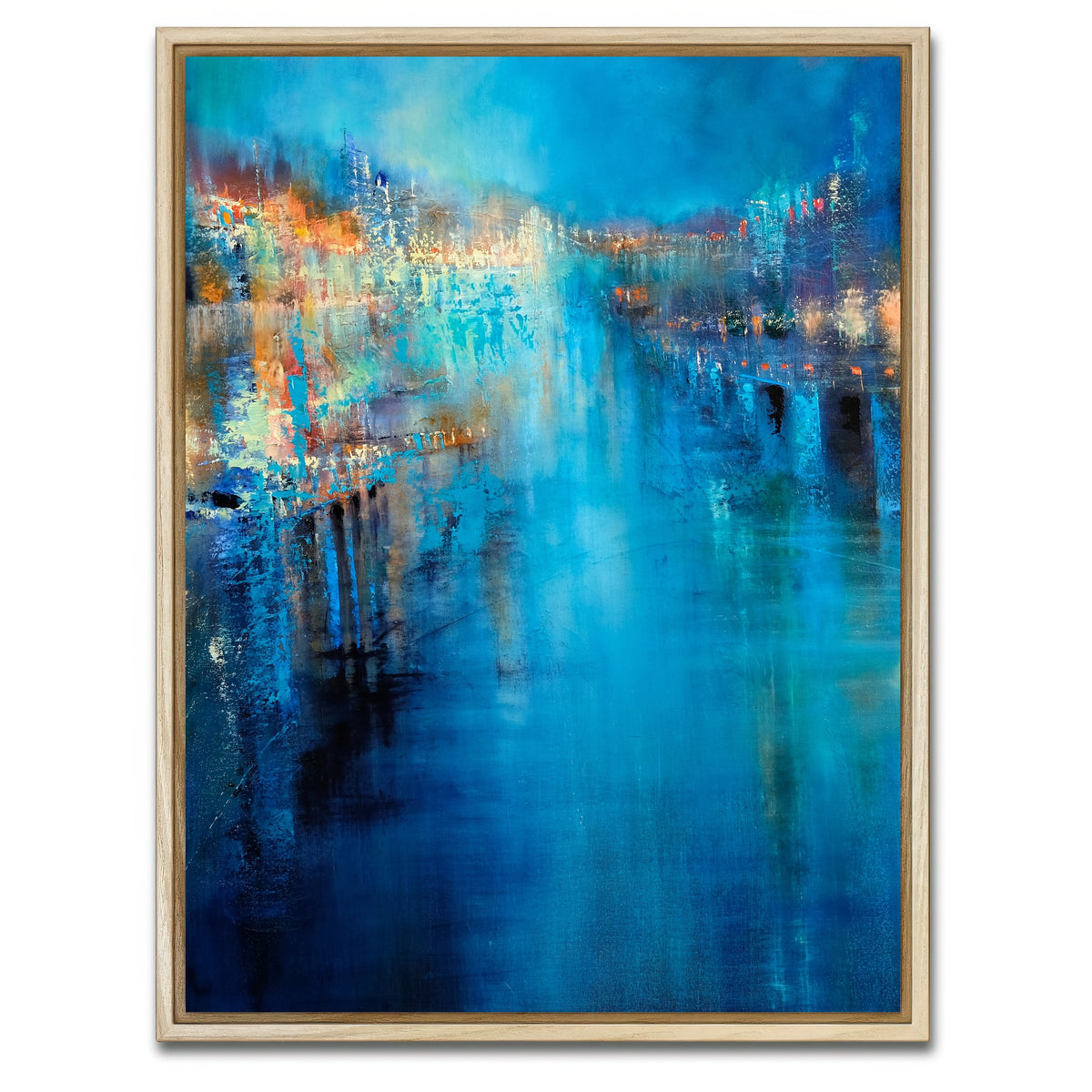 AUTO-MOCKUP WHITE | flood of lights | 1 Piece | Natural Framed Canvas | group=3x4