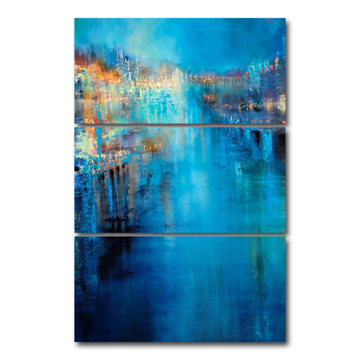 AUTO-MOCKUP WHITE | flood of lights | 3 Piece | Gallery Wrap Canvas | group=12x24_stacked