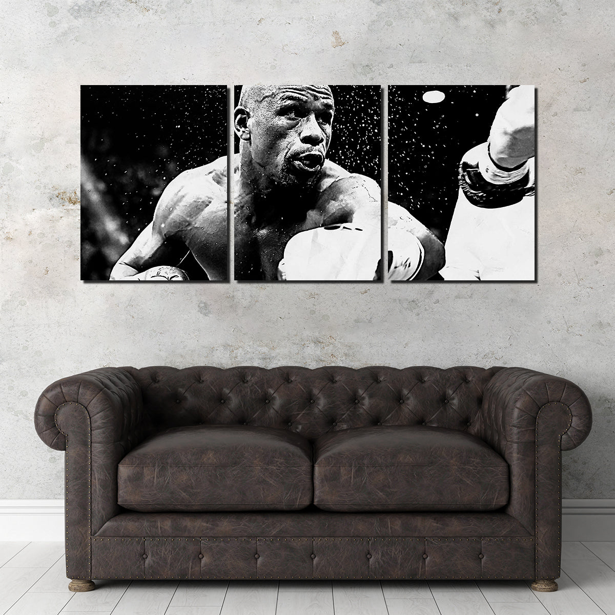 Floyd Mayweather Jr. Grayscale Wall Art