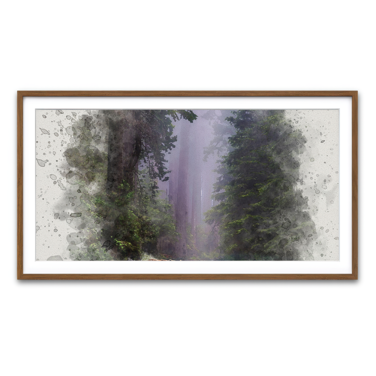 Framed Print 2x1 Walnut