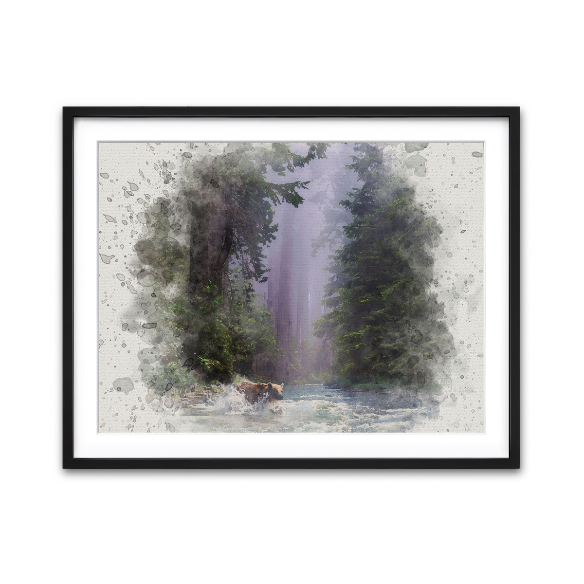 Framed Print 4x3 Black