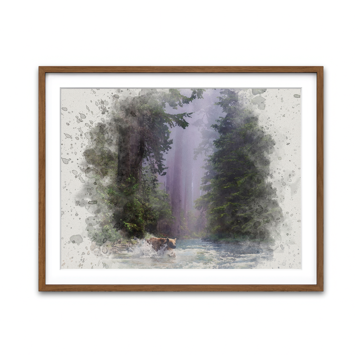 Framed Print 4x3 Walnut