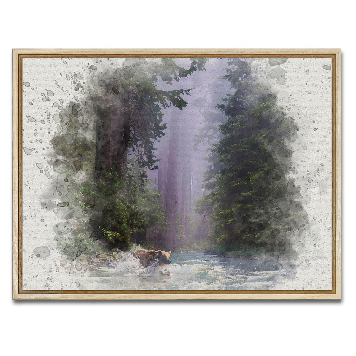 AUTO-MOCKUP WHITE | fording the stream | 1 Piece | Natural Framed Canvas | group=4x3