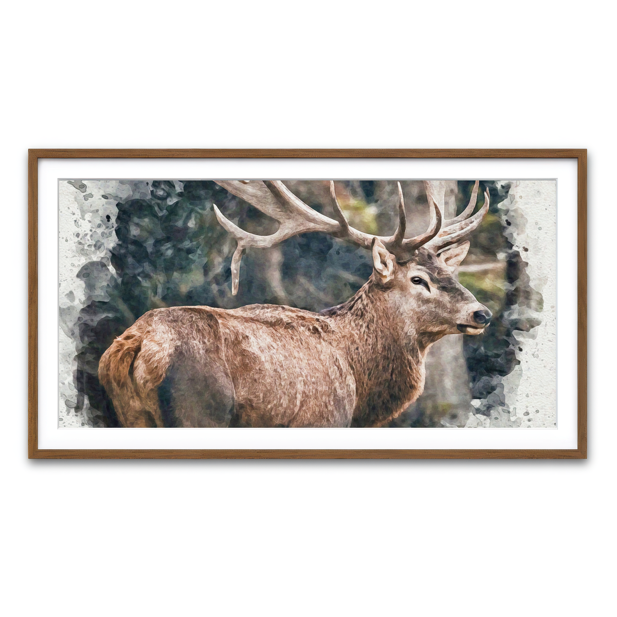 Framed Print 2x1 Walnut