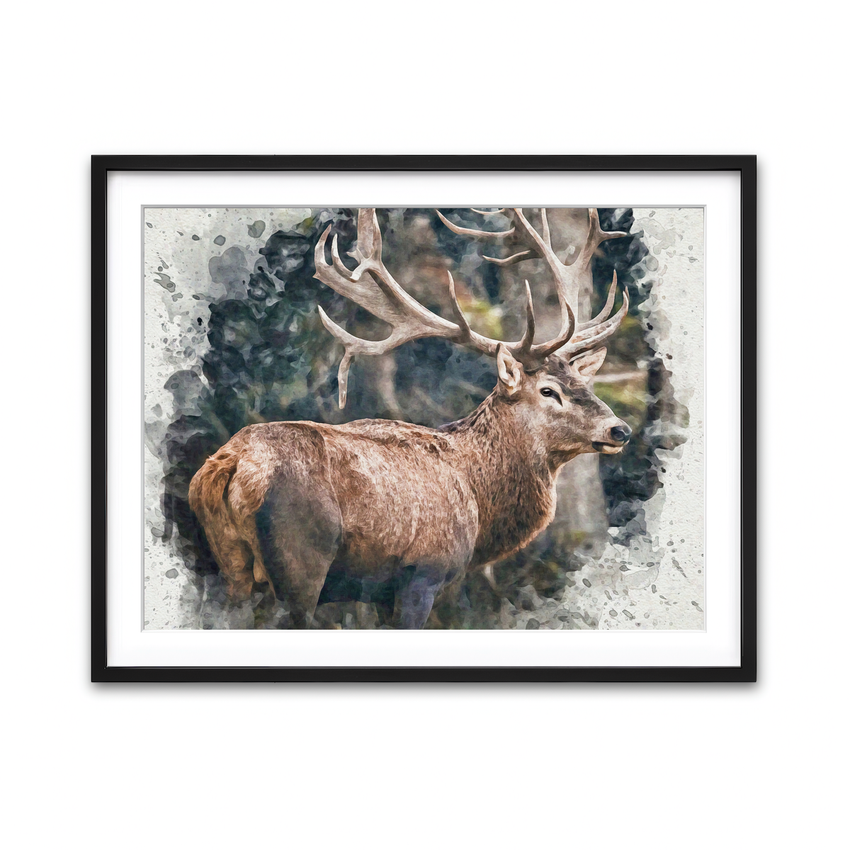 Framed Print 4x3 Black