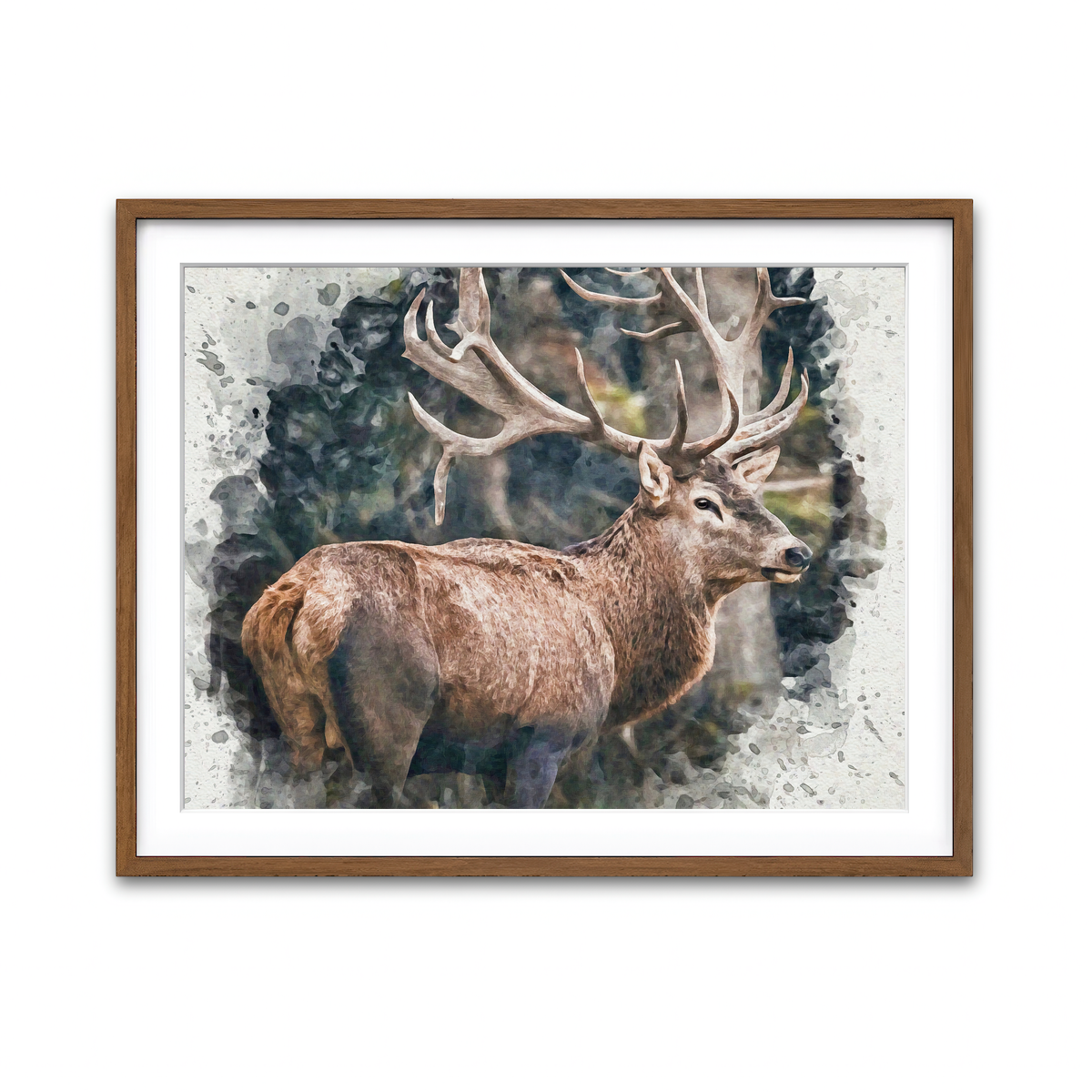 Framed Print 4x3 Walnut