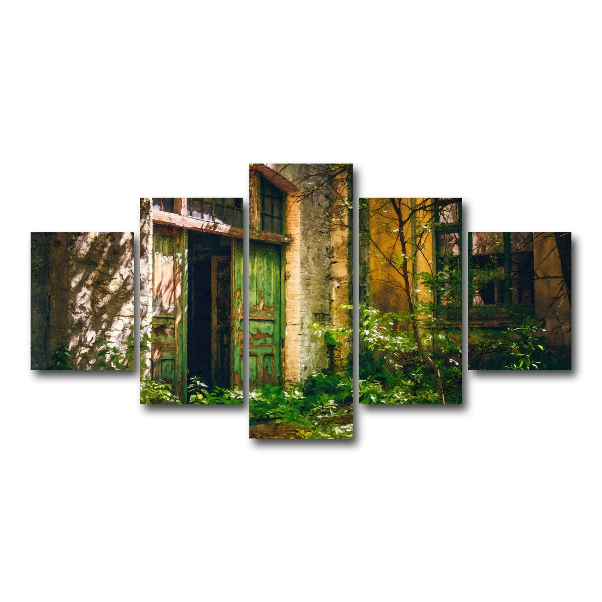 AUTO-MOCKUP WHITE | forgotten entrance | 5 Piece | Gallery Wrap Canvas | group=5_short