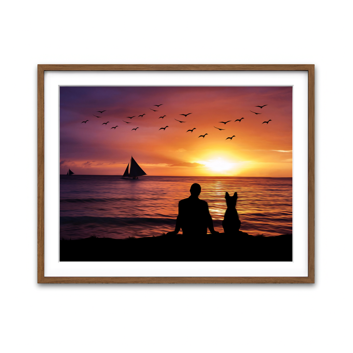 Framed Print 4x3 Walnut