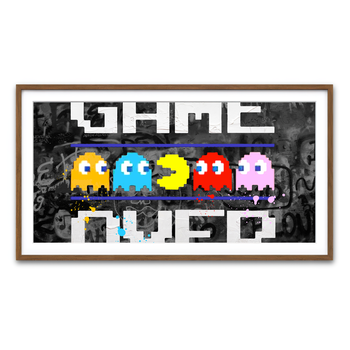 Framed Print 2x1 Walnut