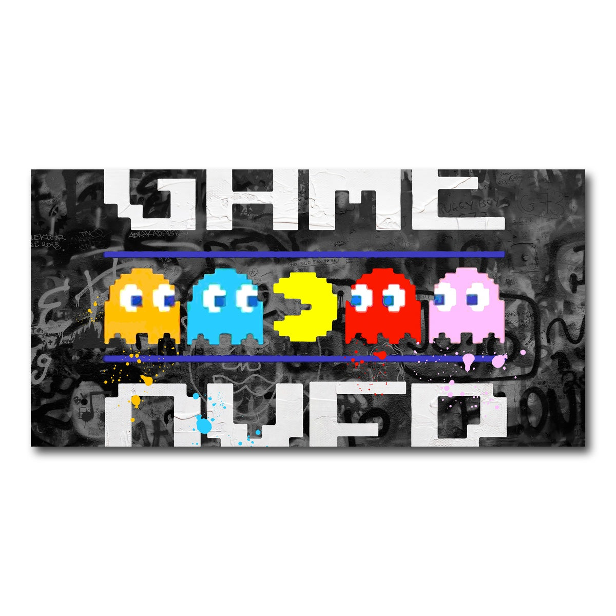 AUTO-MOCKUP WHITE | game over | 1 Piece | Gallery Wrap Canvas | group=2x1