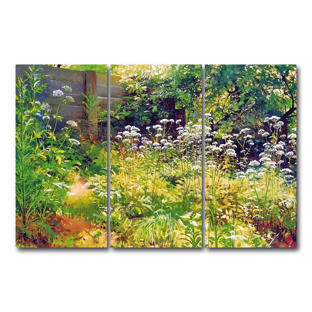 AUTO-MOCKUP WHITE | garden corner | 3 Piece | Gallery Wrap Canvas | group=12x24