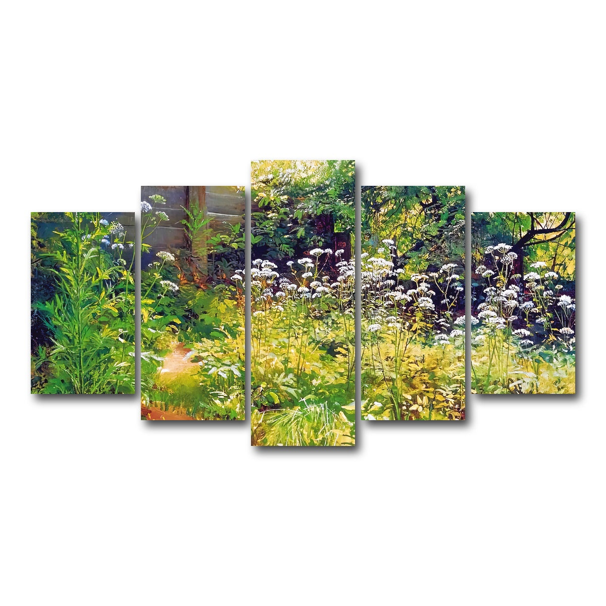 AUTO-MOCKUP WHITE | garden corner | 5 Piece | Gallery Wrap Canvas | group=5_normal