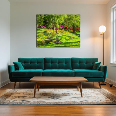 AUTO-MOCKUP ROOM | garden footpath bridge