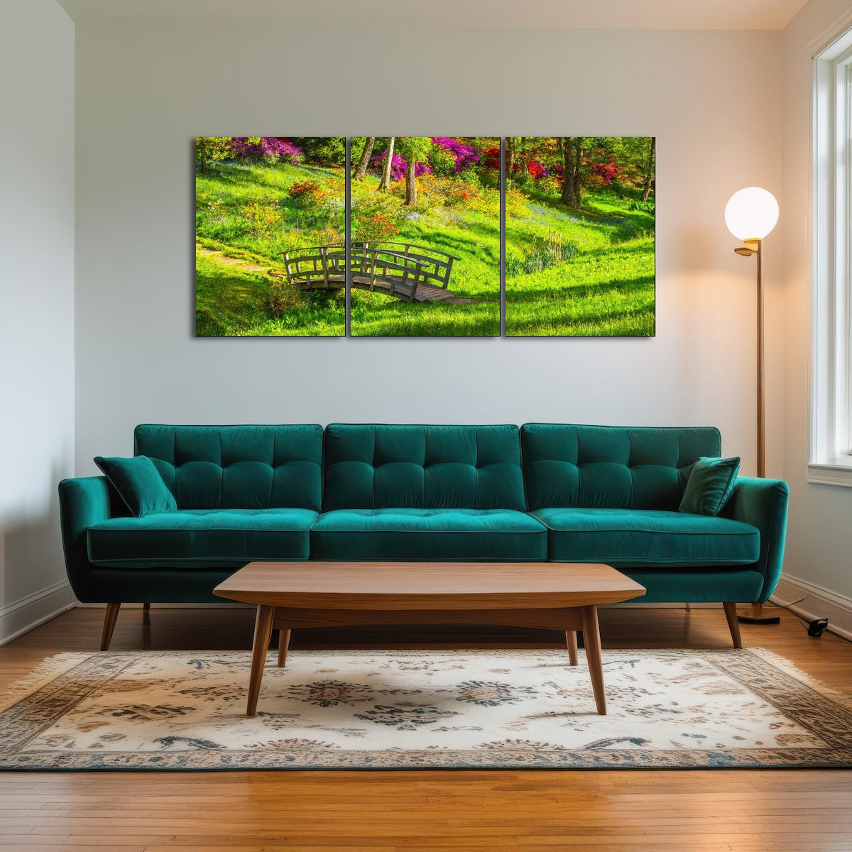 AUTO-MOCKUP ROOM | garden footpath bridge