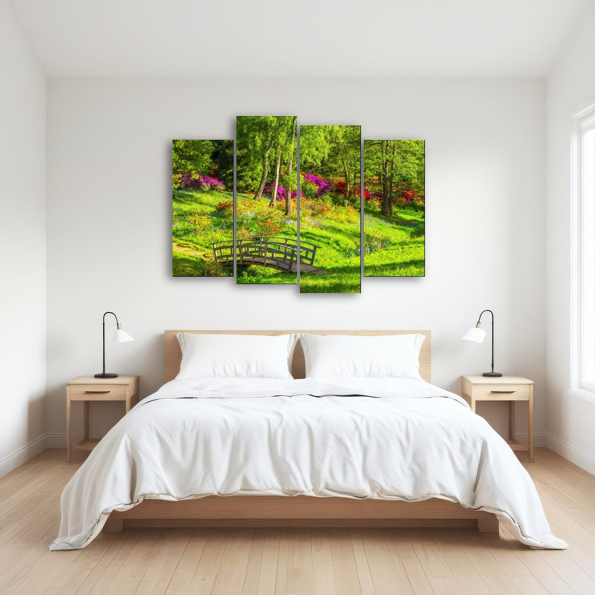 AUTO-MOCKUP ROOM | garden footpath bridge