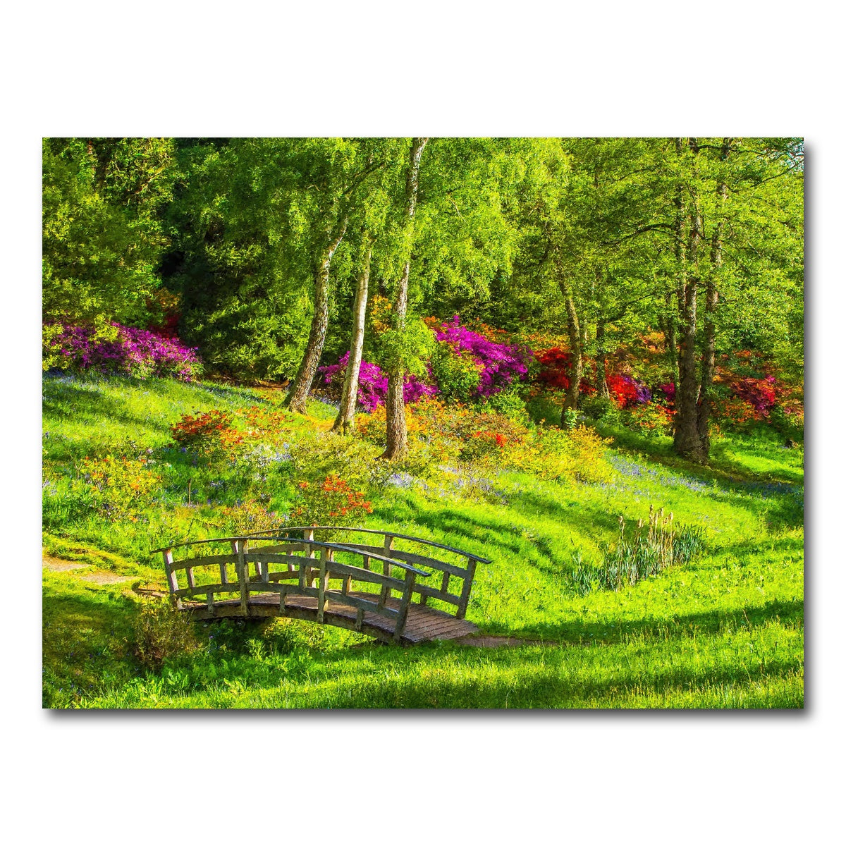 AUTO-MOCKUP WHITE | garden footpath bridge | 1 Piece | Gallery Wrap Canvas | group=4x3