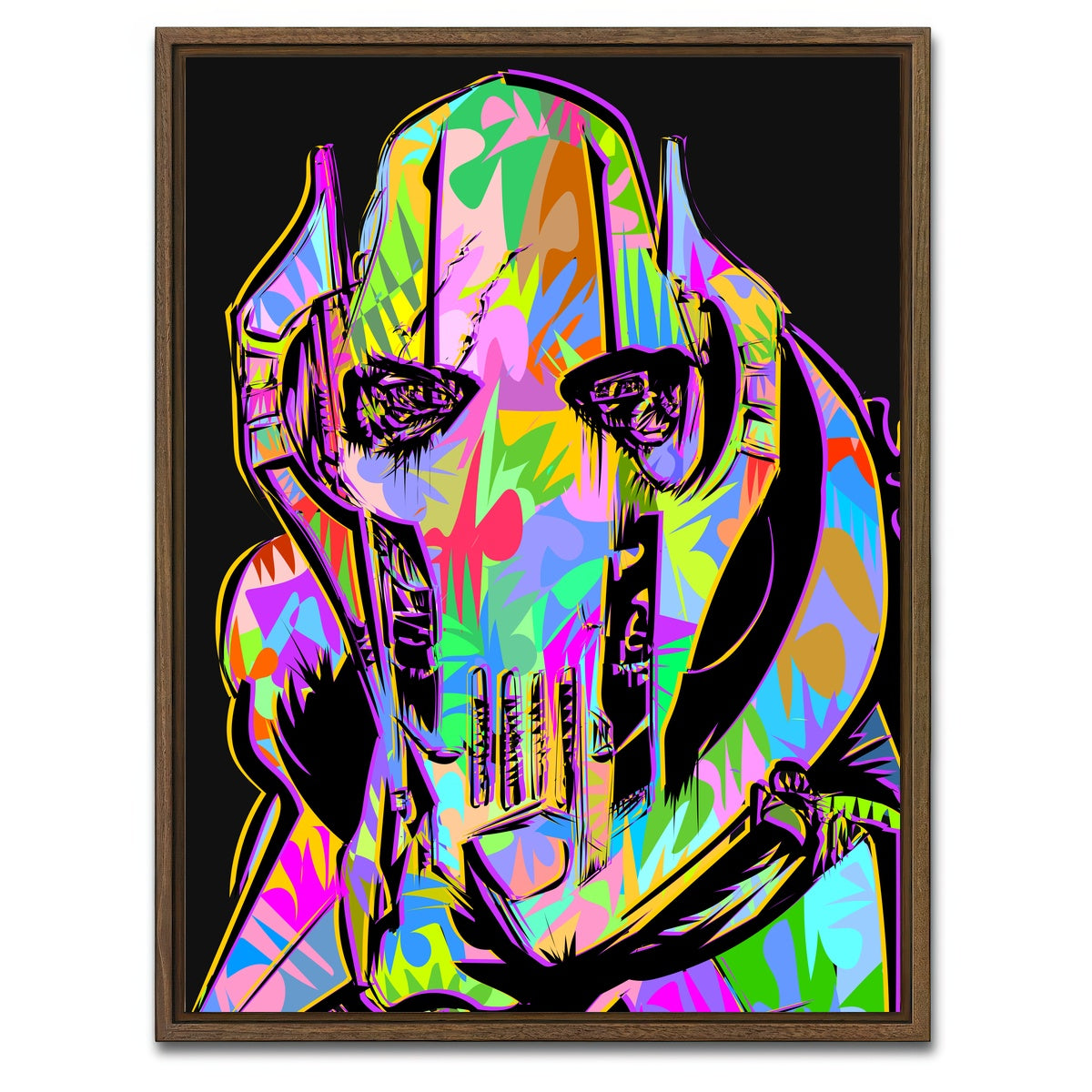 AUTO-MOCKUP WHITE | general grievous | 1 Piece | Walnut Framed Canvas | group=3x4