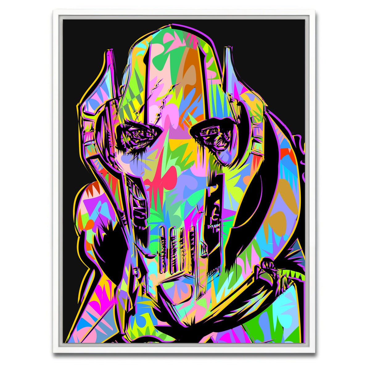 AUTO-MOCKUP WHITE | general grievous | 1 Piece | White Framed Canvas | group=3x4