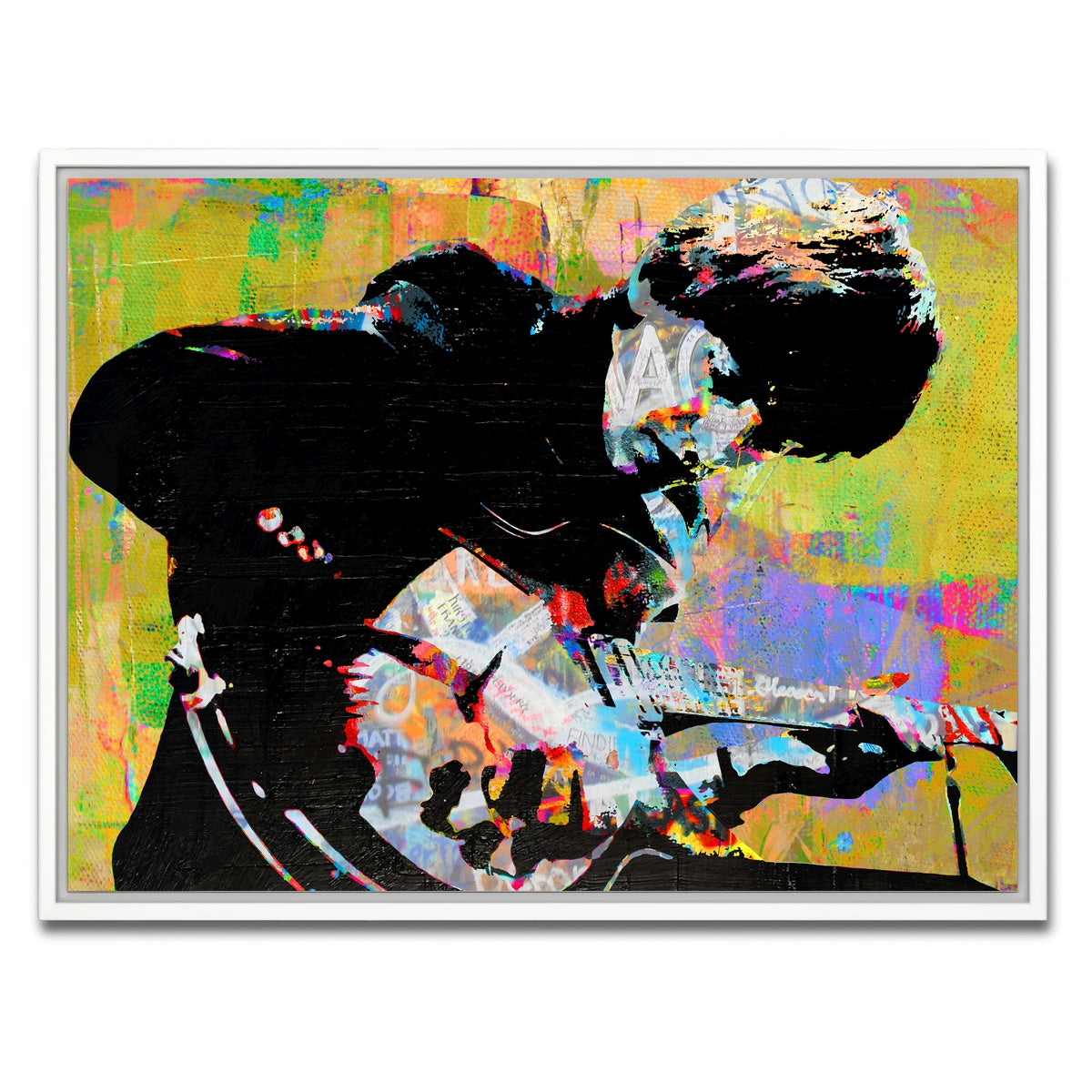 AUTO-MOCKUP WHITE | george harrison | 1 Piece | White Framed Canvas | group=4x3