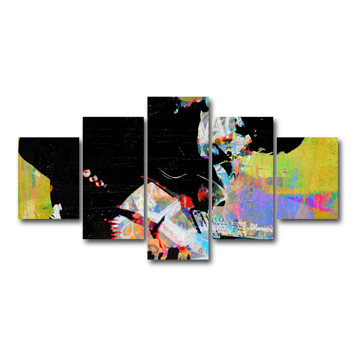 AUTO-MOCKUP WHITE | george harrison | 5 Piece | Gallery Wrap Canvas | group=5_short