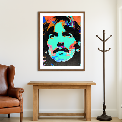 AUTO-MOCKUP ROOM | George Harrison Green Wall Art