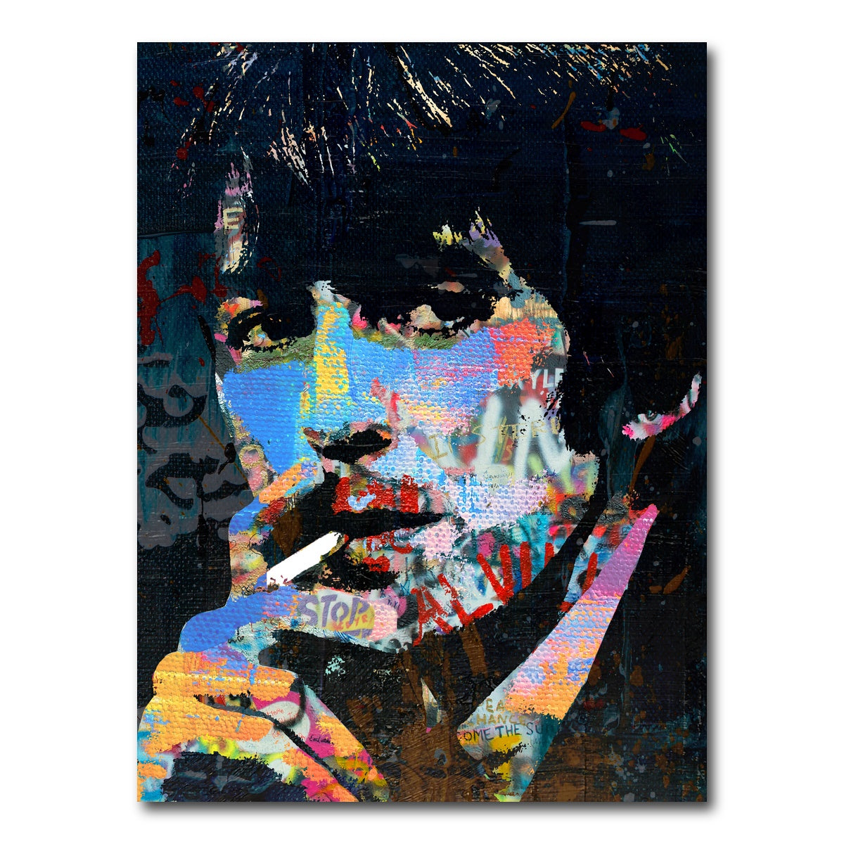 AUTO-MOCKUP WHITE | george harrison smoking | 1 Piece | Gallery Wrap Canvas | group=3x4