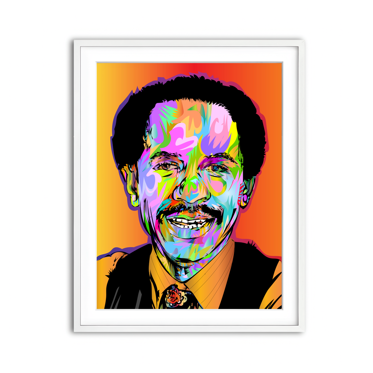 Framed Print 3x4 White