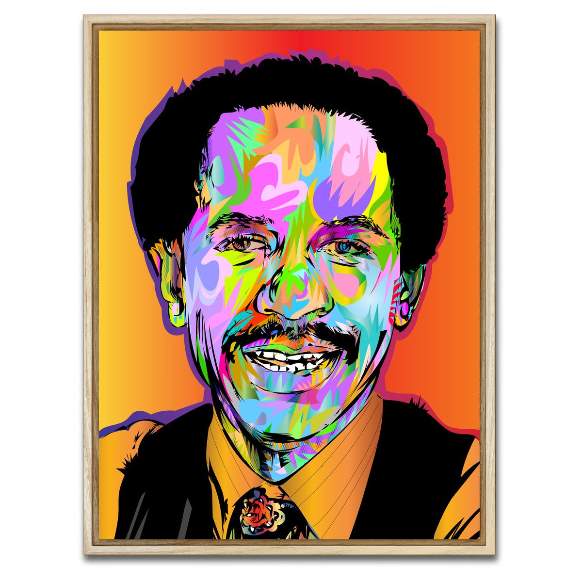 AUTO-MOCKUP WHITE | george jefferson | 1 Piece | Natural Framed Canvas | group=3x4