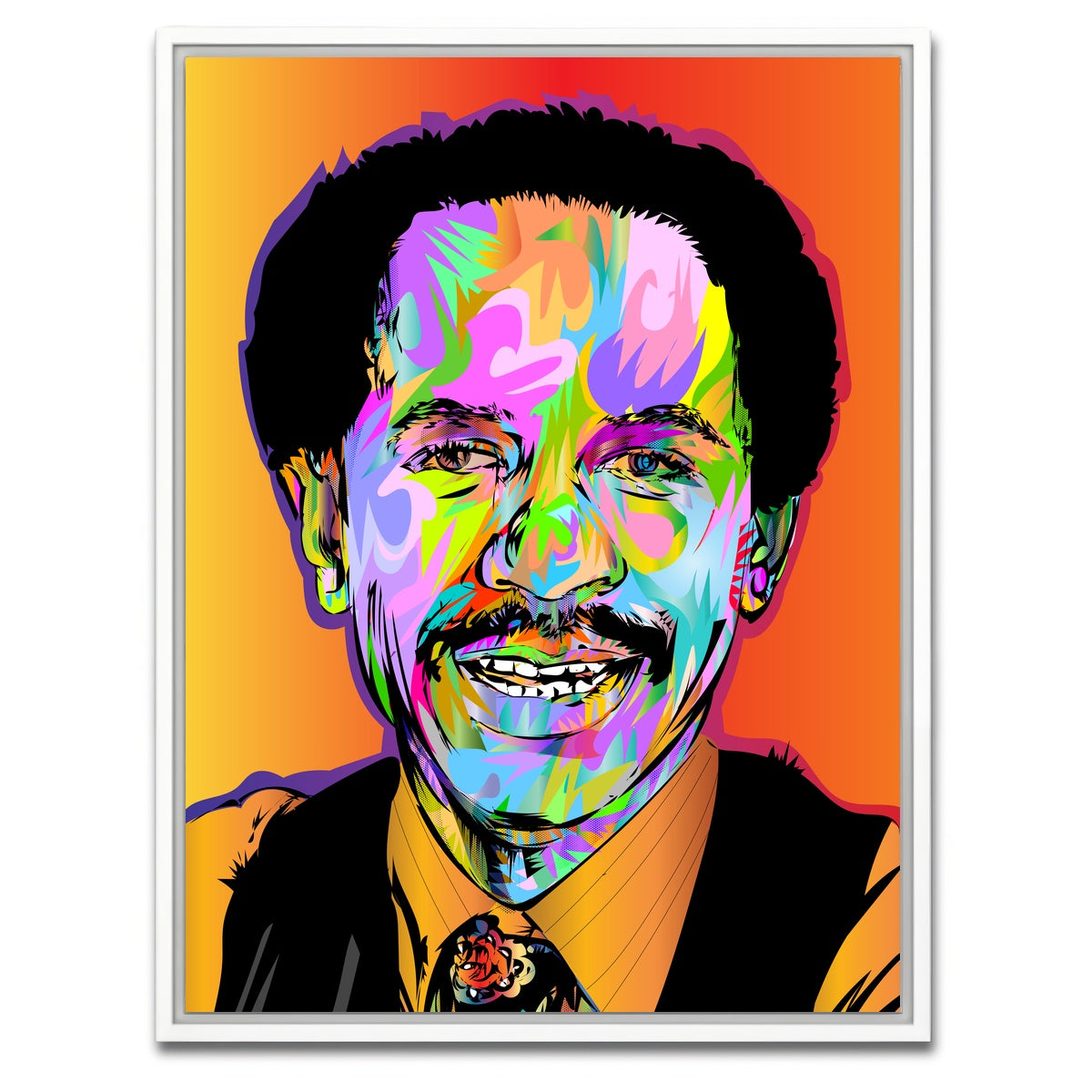 AUTO-MOCKUP WHITE | george jefferson | 1 Piece | White Framed Canvas | group=3x4