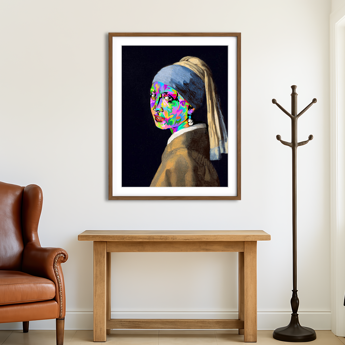 AUTO-MOCKUP ROOM | Girl With Pearl Earring Wall Art