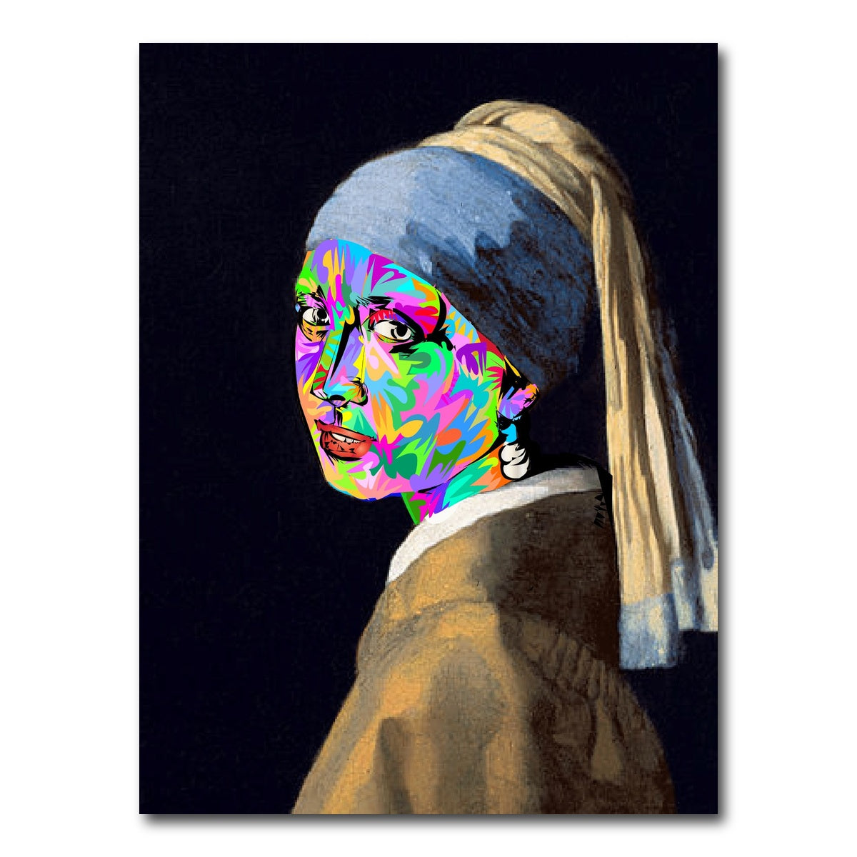 AUTO-MOCKUP WHITE | girl with pearl earring | 1 Piece | Gallery Wrap Canvas | group=3x4