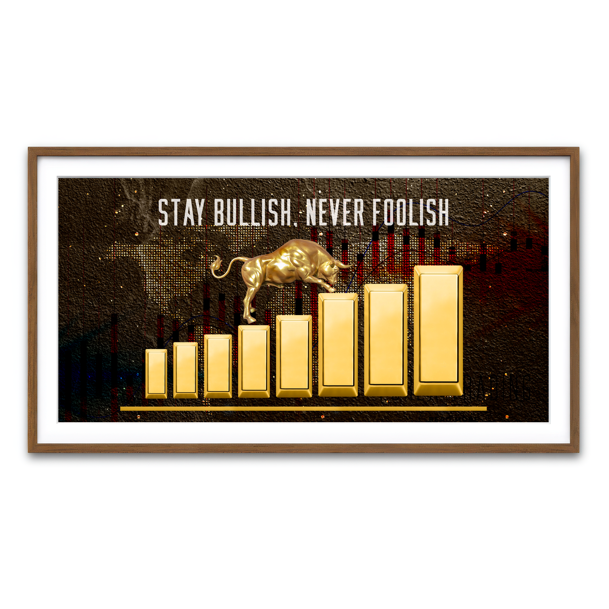 Framed Print 2x1 Walnut