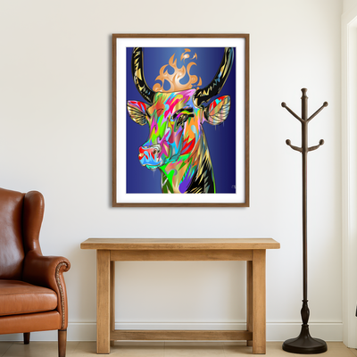 AUTO-MOCKUP ROOM | Golden Calf Wall Art