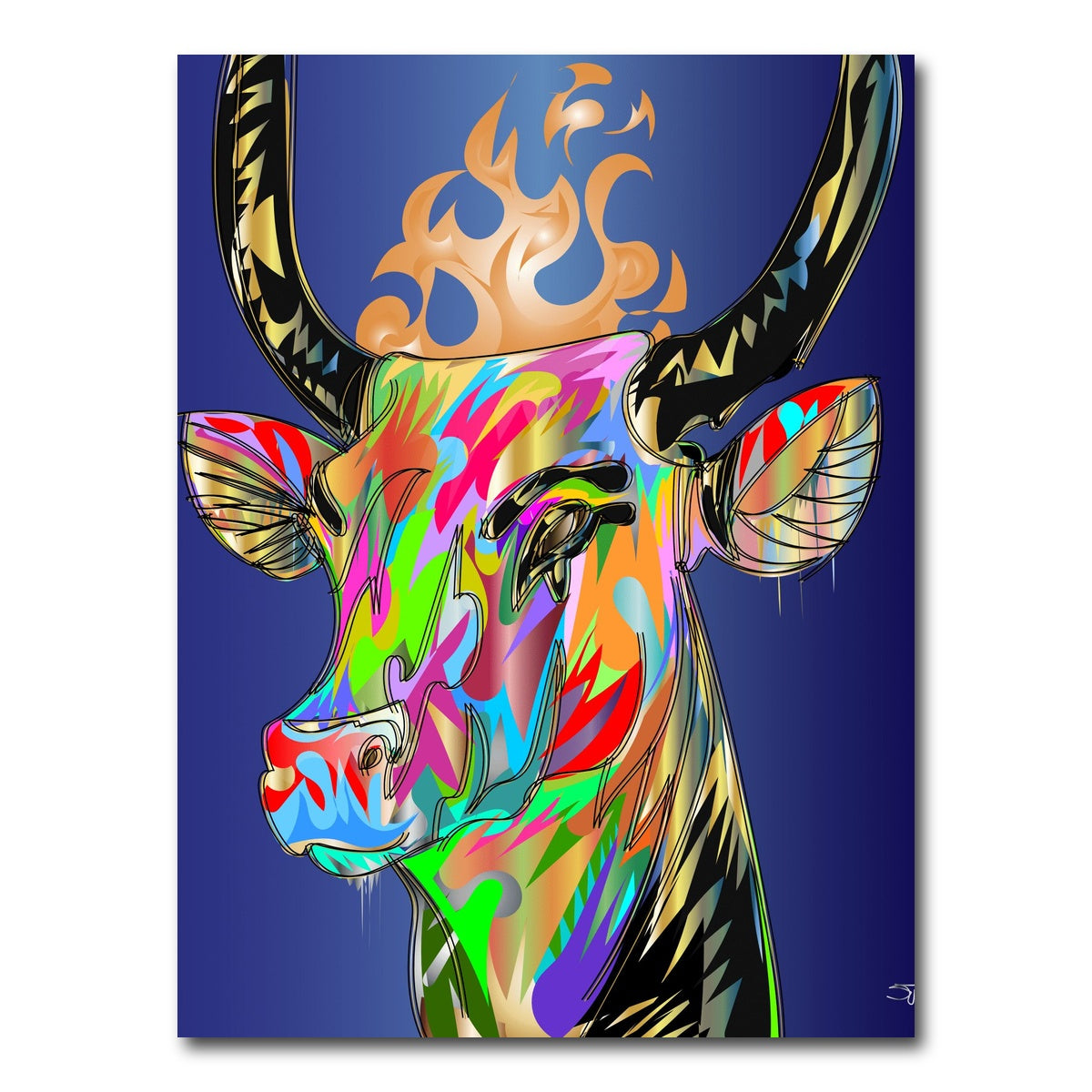 AUTO-MOCKUP WHITE | golden calf | 1 Piece | Gallery Wrap Canvas | group=3x4