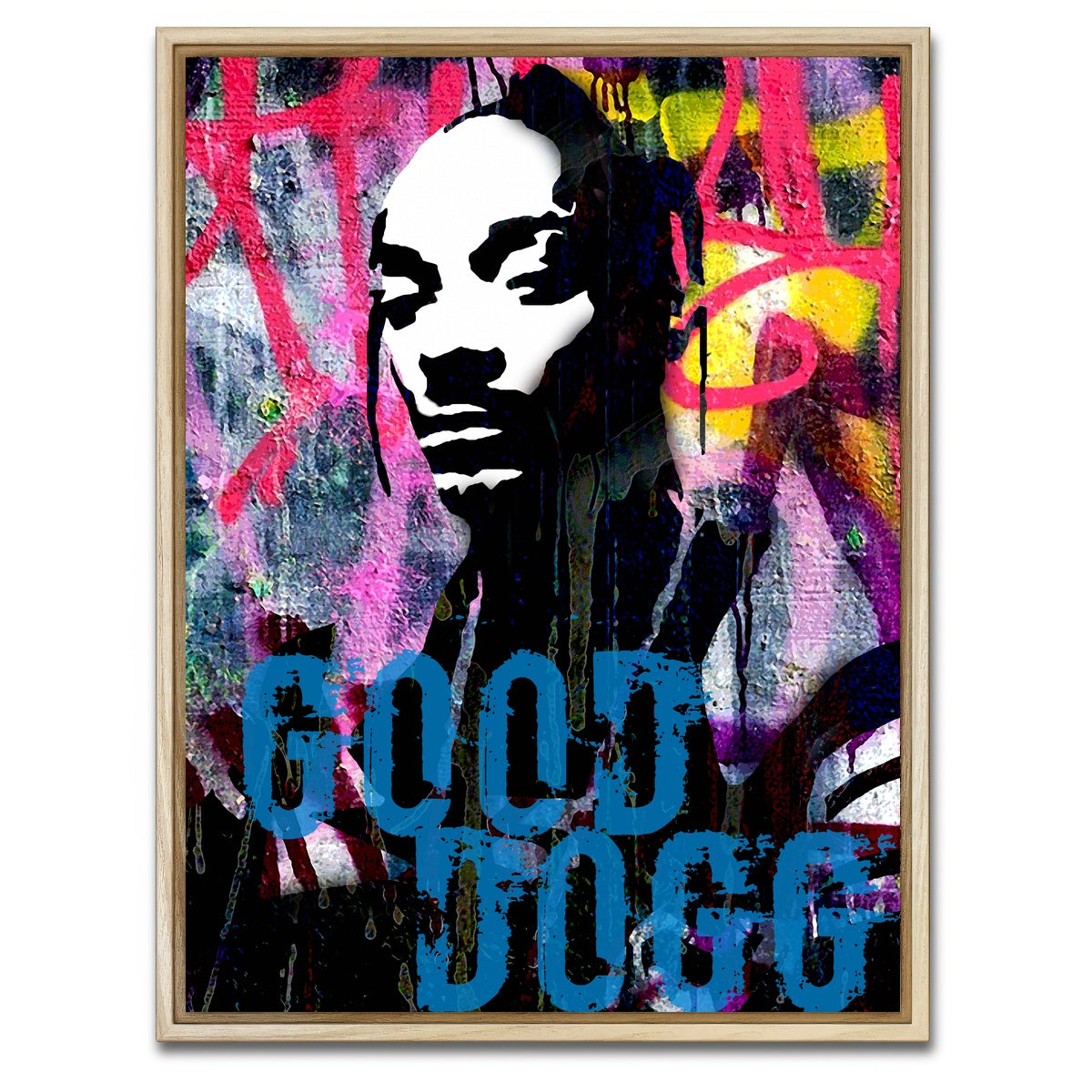 AUTO-MOCKUP WHITE | good dogg | 1 Piece | Natural Framed Canvas | group=3x4